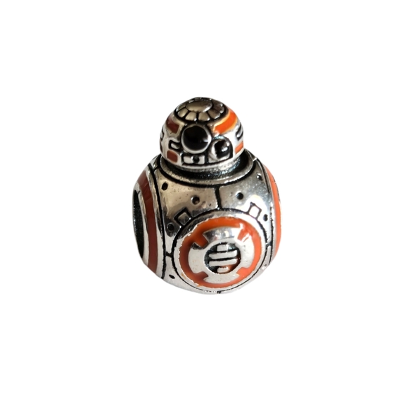 Sterling Silver 925 Star Wars BB-8 Robot Bracelet Charm - Picture 2 of 6